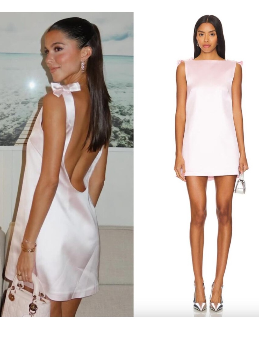 MAJORELLE Chiara Mini Dress in Ballet Pink